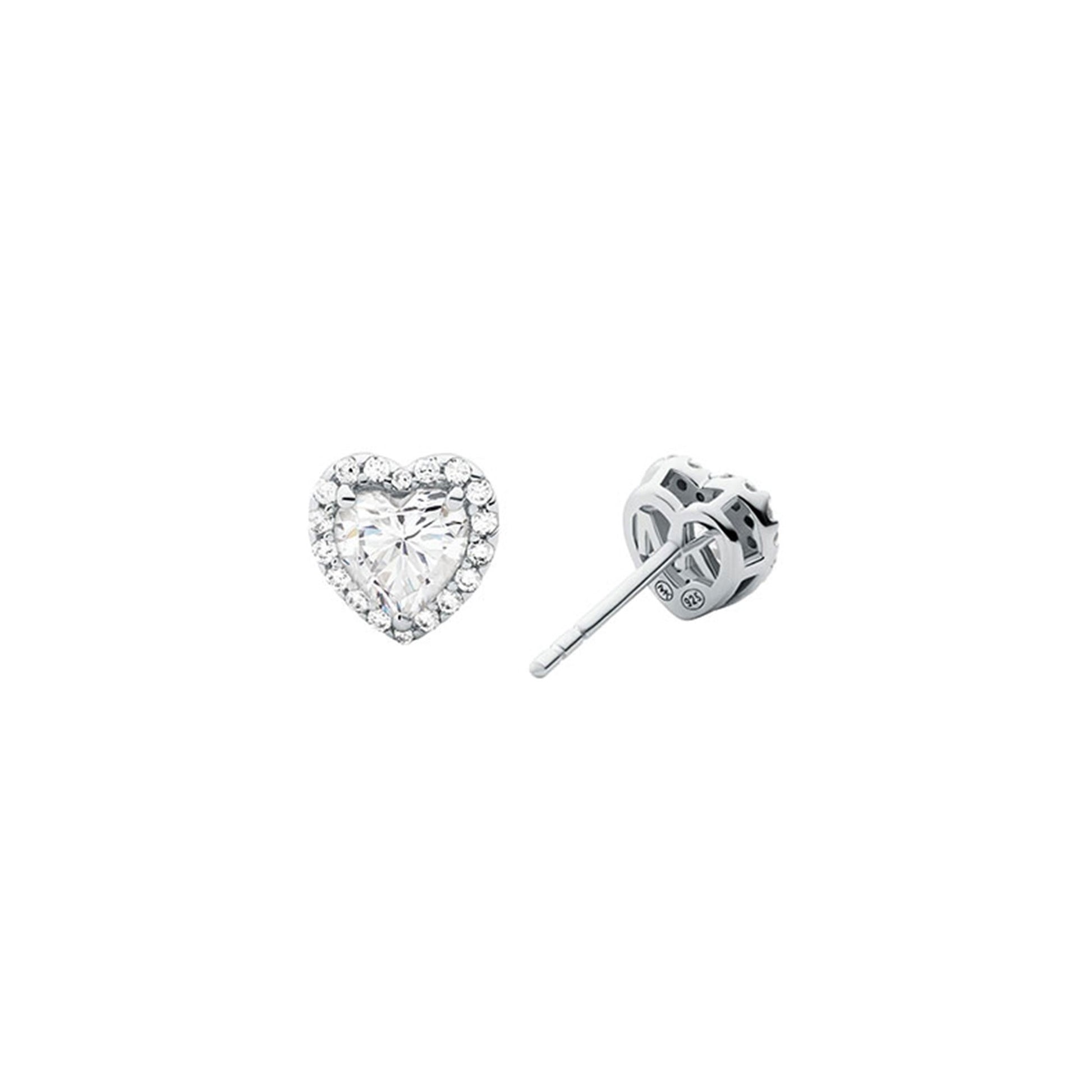 Orecchini Michael Kors Premium MKC1519AN040 Cuore Argento e Zirconi