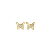 Orecchini a Cerchio Sottile Cristalli Guess Oro Giallo JUBE04108JWYGT-U (Coppia)