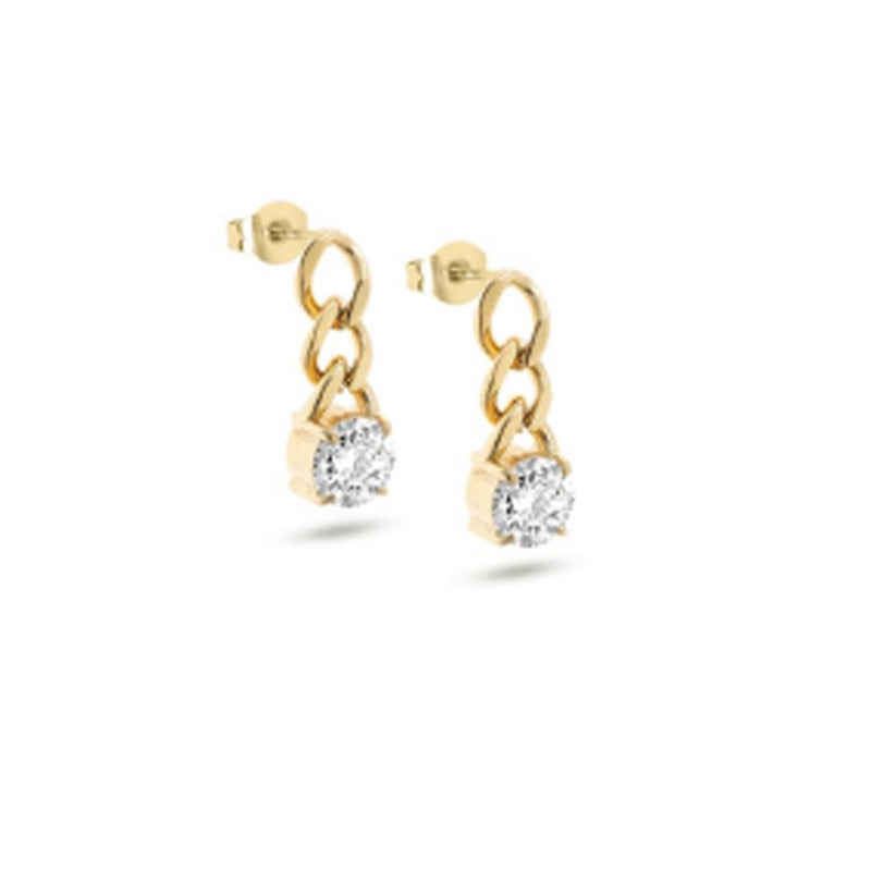 Liu Jo Logo Hoop Stud Earrings LJ2300 (Pair)