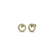 Orecchini a Lobo Cuore Cristalli Guess Oro Giallo JUBE04655JWYGT-U (Coppia)