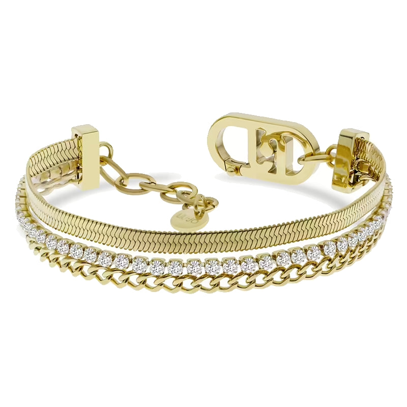 Orecchini a Lobo Cuore Cristalli Liu Jo LJ2644 (Coppia)