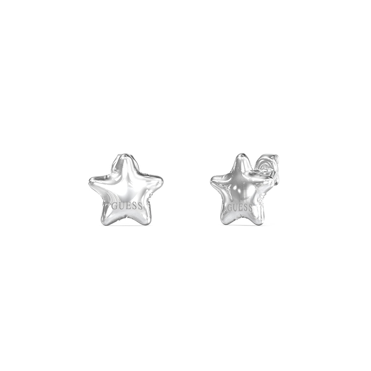 Orecchini a Lobo Cuore Logo Guess Acciaio JUBE05547JWRHT-U (Coppia)