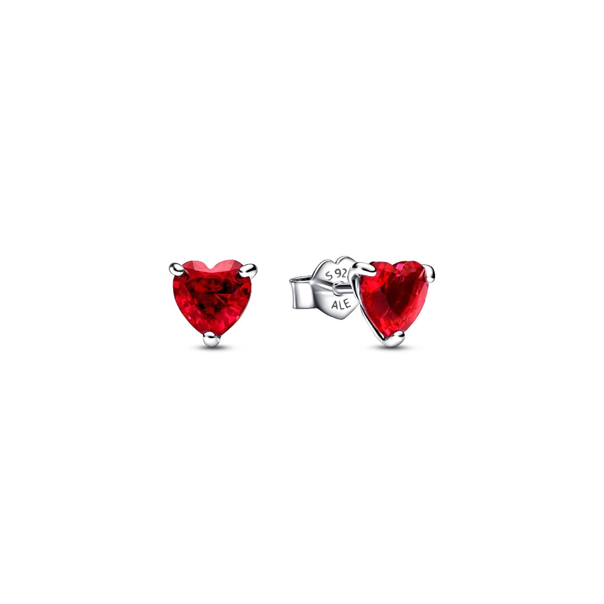 Orecchini a Lobo Cuore Pavé Rosa Pandora 292549C01