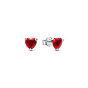 Orecchini a Lobo Cuore Pavé Rosa Pandora 292549C01