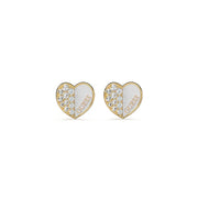 Orecchini a Lobo Logo G Cristalli Guess Oro Giallo JUBE03048JWYGWHT-U (Coppia)