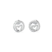 Orecchini a Lobo Logo Tondo Guess Acciaio JUBE05528JWRHT-U (Coppia)