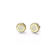 Orecchini a Lobo Logo Tondo Guess Oro Giallo JUBE04595JWYGT-U (Coppia)