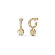 Orecchini a Lobo Logo Triangolo Guess Oro Giallo JUBE04596JWYGT-U (Coppia)