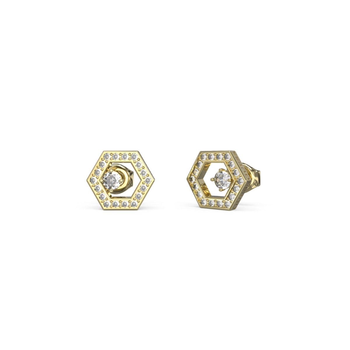 Orecchini a Lobo Stella Cristalli Guess Oro Giallo JUBE04651JWYGT-U (Coppia)