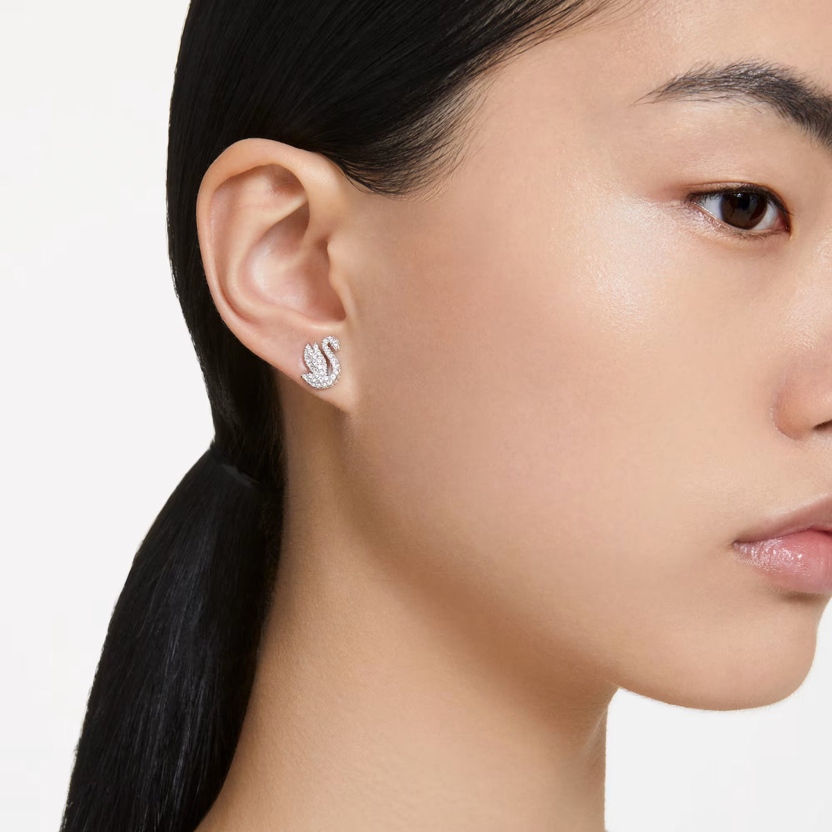 Swarovski Iconic Swan stud earrings Swarovski 5647873
