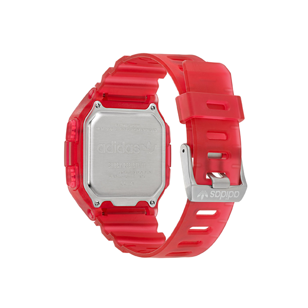Orologio Adidas Street Digital One GMT Rosso 48mm