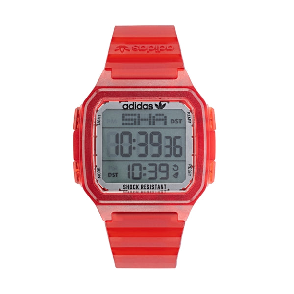 Orologio Adidas Street Digital One GMT Rosso 48mm