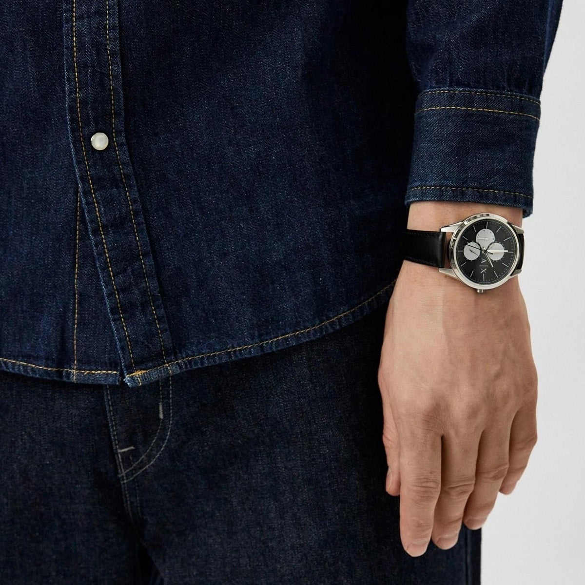 Orologio Armani Exchange AX1872 Cronografo Nero Oversize