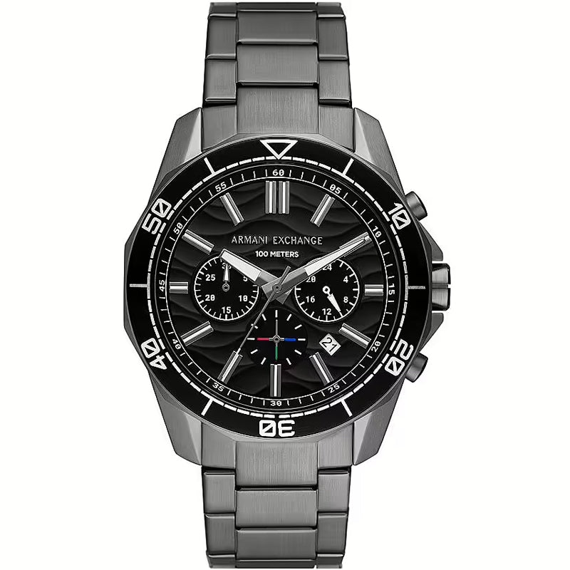 Orologio Armani Exchange AX1959 Digitale LCD Acciaio Nero