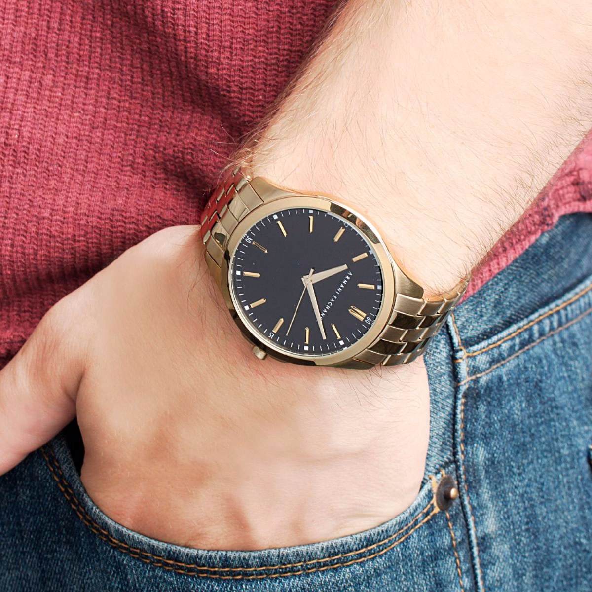 Orologio Armani Exchange AX2145 Cronografo Acciaio PVD Nero