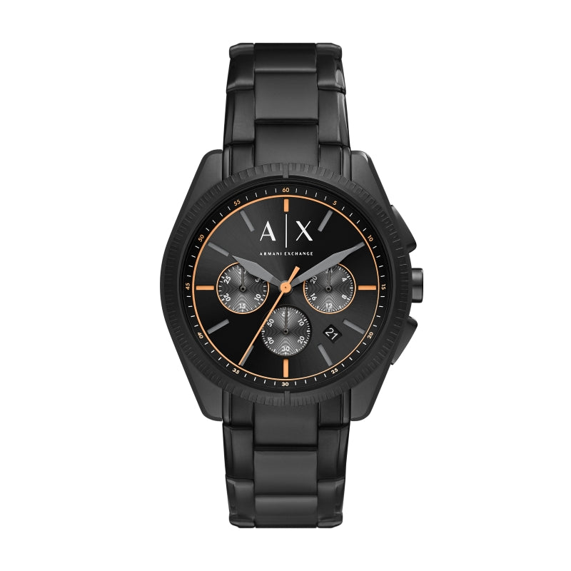 Orologio Armani Exchange AX2852 Acciaio Total Black Maglia Milanese