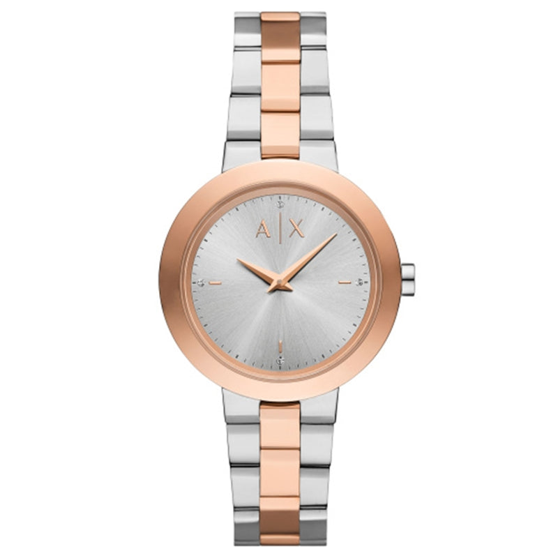 Orologio Armani Exchange AX5172 Silicone Arancione Trasparente