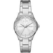 Orologio Armani Exchange AX5256 Silicone Bianco Oro Rosa
