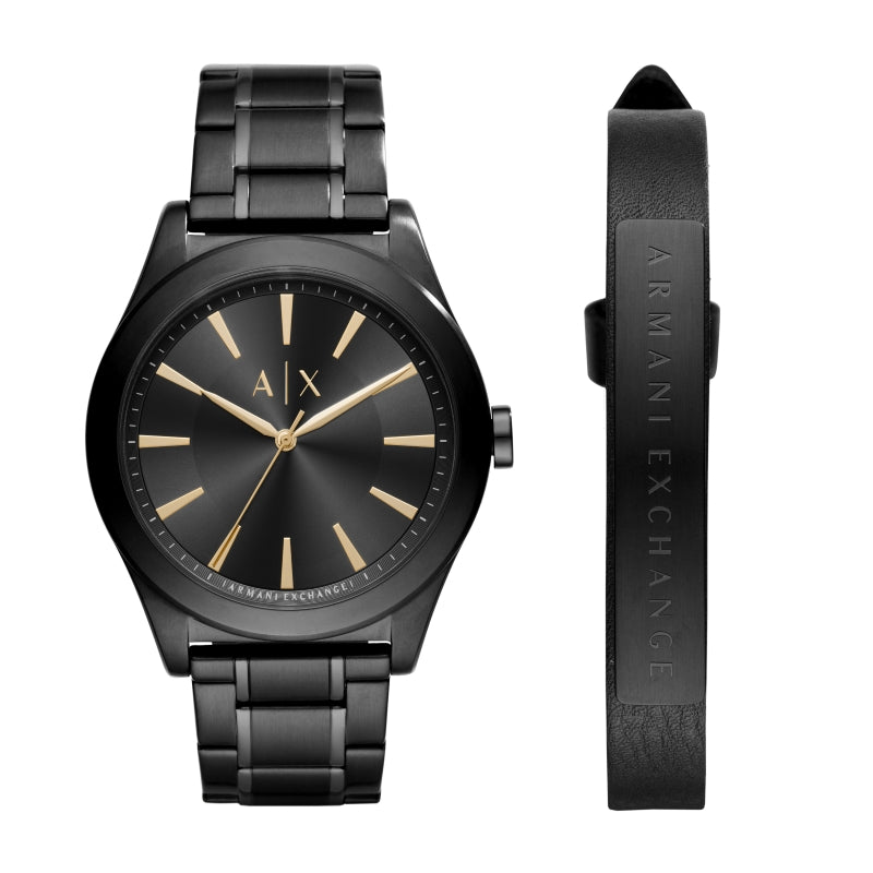 Orologio Armani Exchange AX7102 Set Regalo Cronografo Blu Acciaio