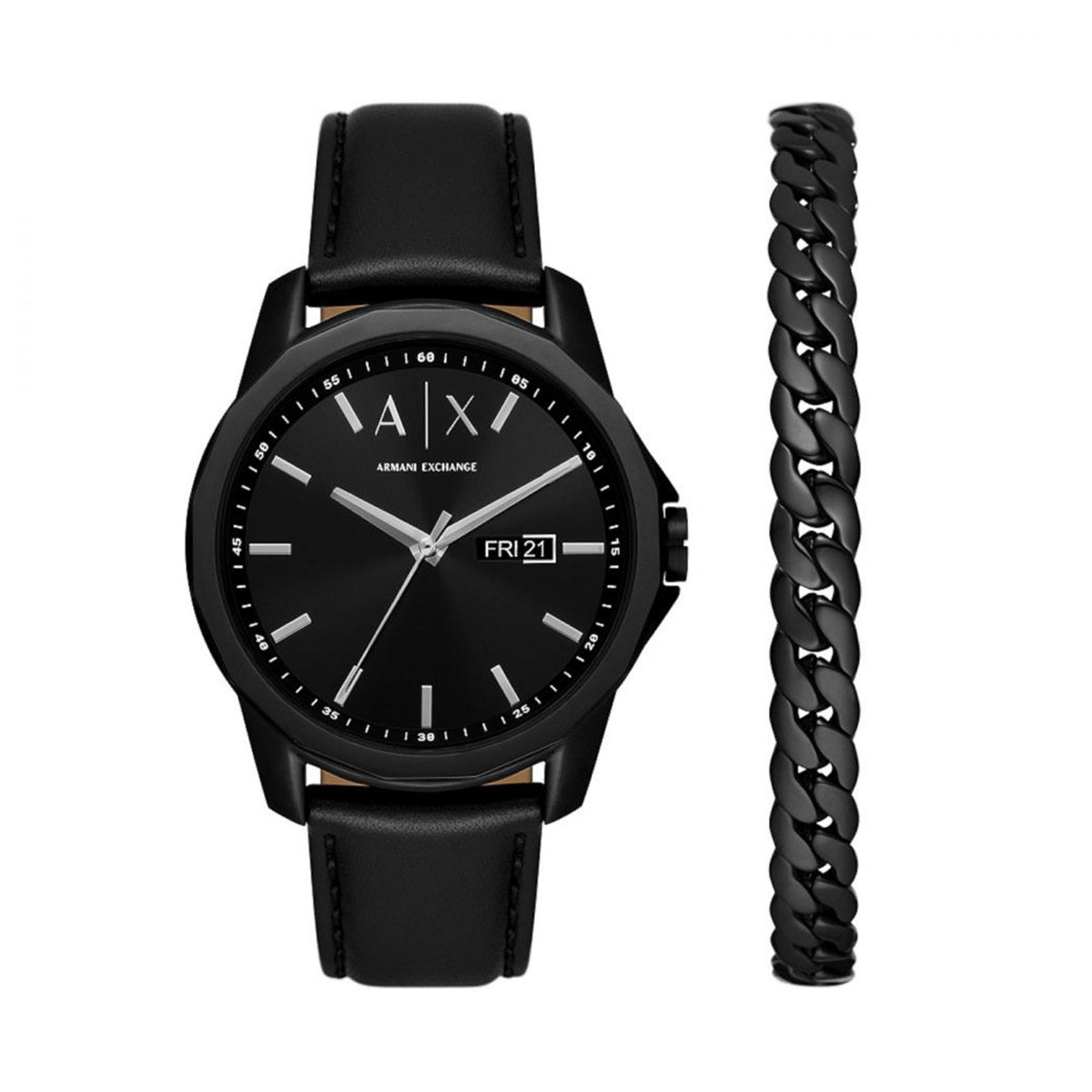 Orologio Armani Exchange AX7147SET Set Regalo Uomo Acciaio