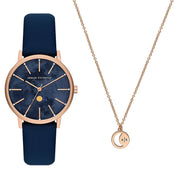 Orologio Armani Exchange AX7149SET Set Regalo Nero Blu Acciaio