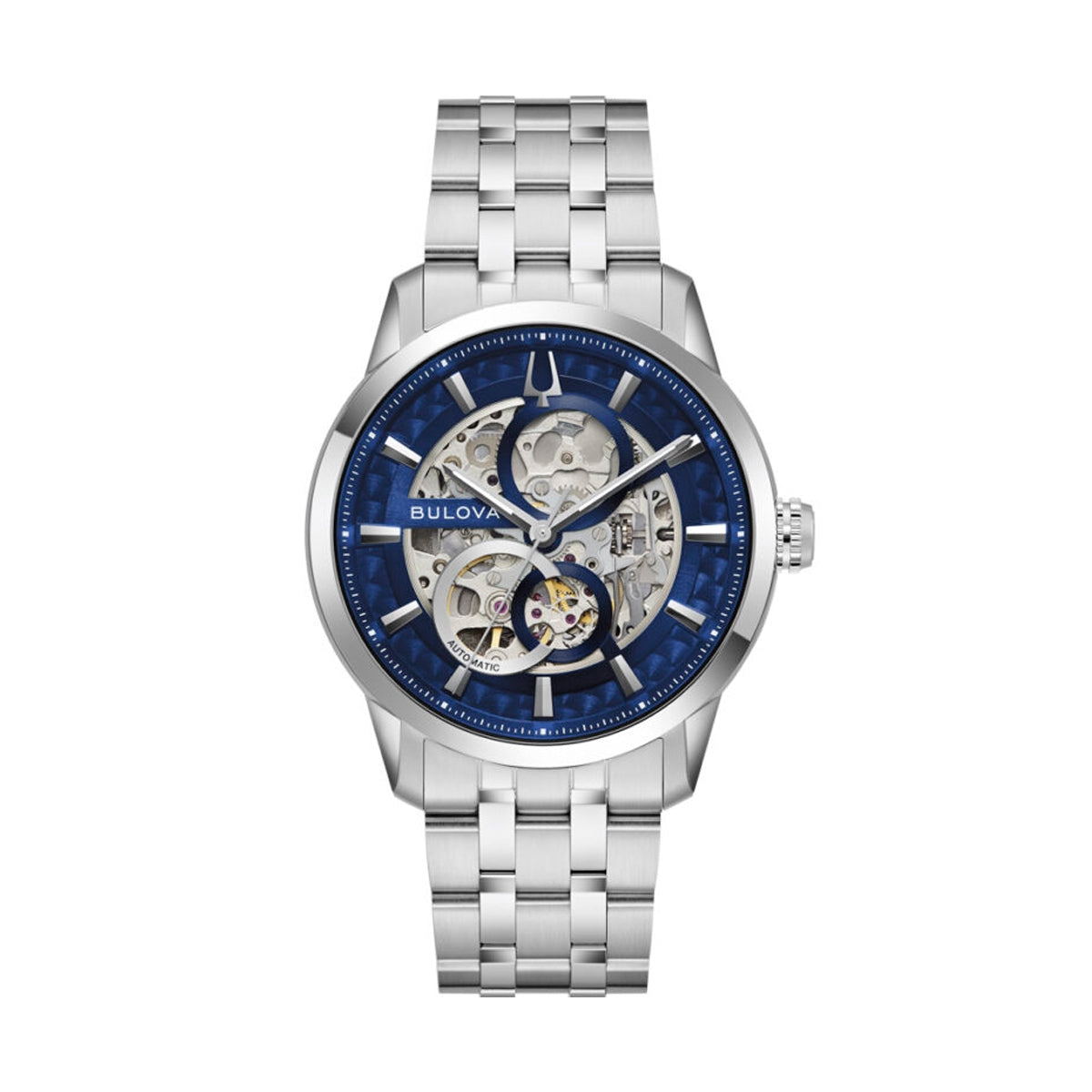 Orologio Bulova 96A331 Automatico Classico Pelle Blu