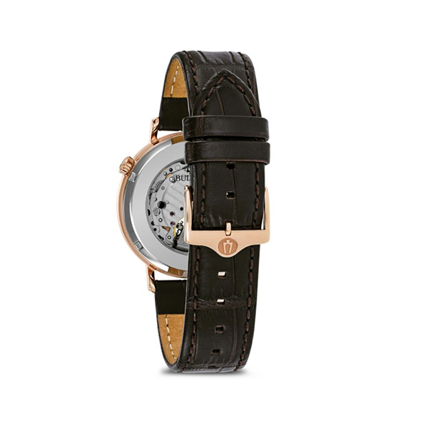 Orologio Bulova 97A136 Classico Pelle Marrone Oro Rosa