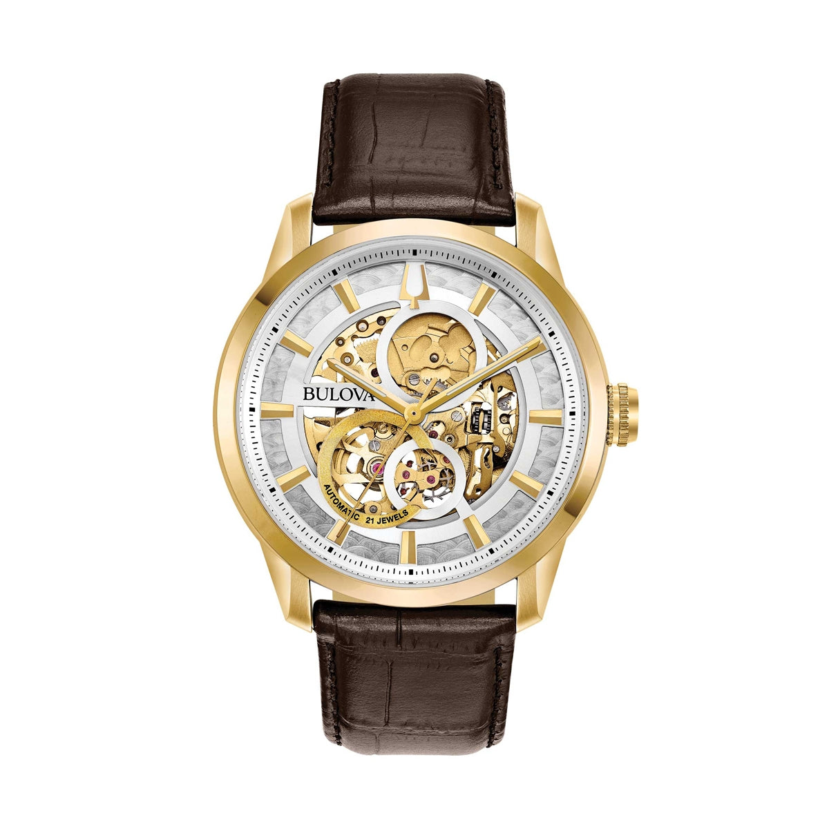 Orologio Bulova 97A138 Classico Pelle Verde Oro