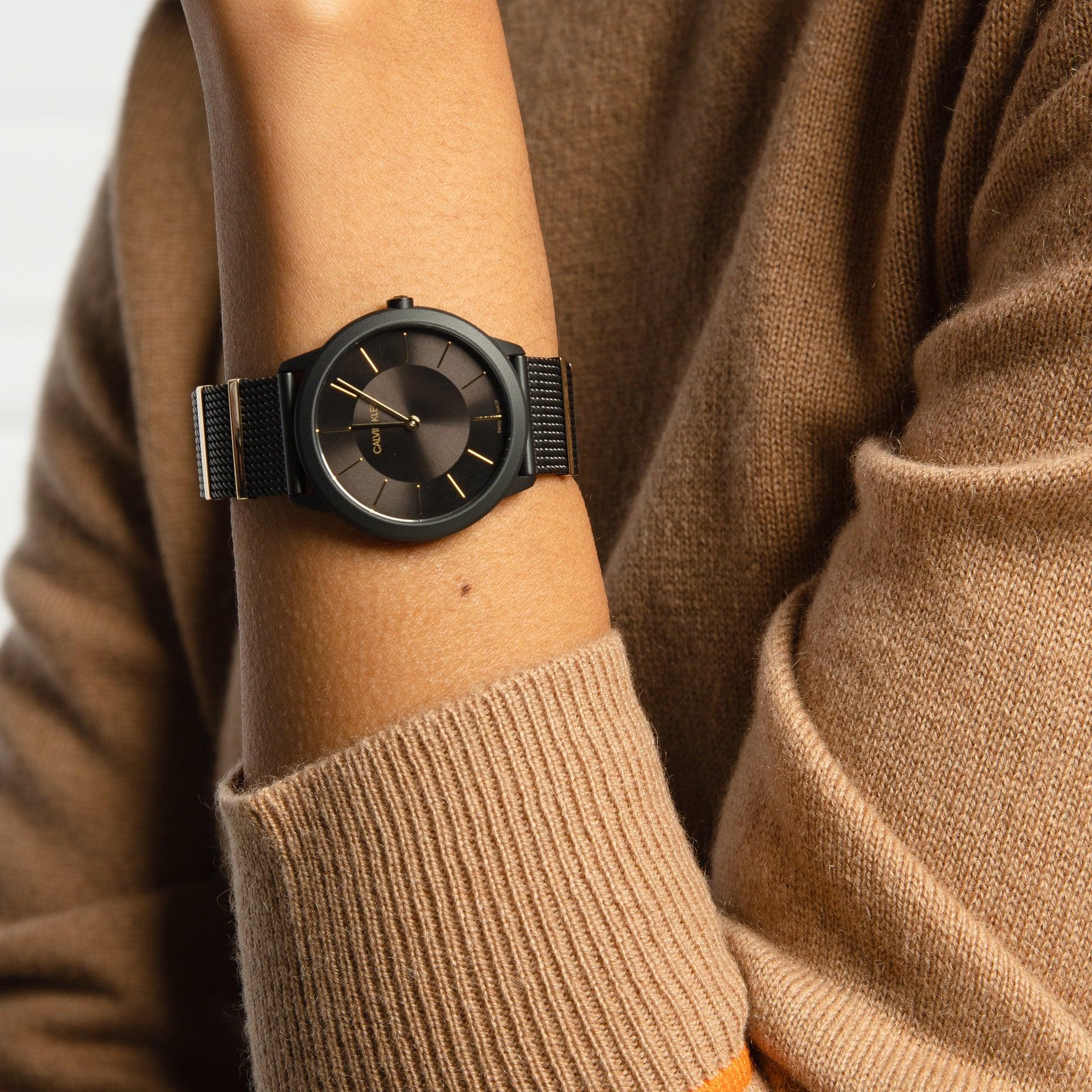 Orologio Calvin Klein K3M524Z1 Maglia Milanese Nero