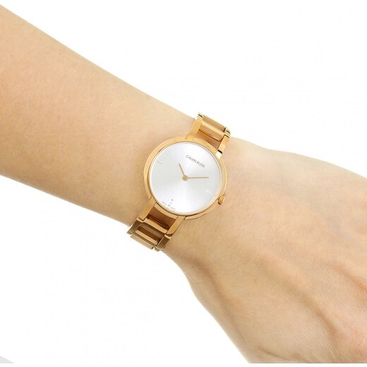 Calvin Klein Women's Two-Tone Rose Gold Watch K8N2364W