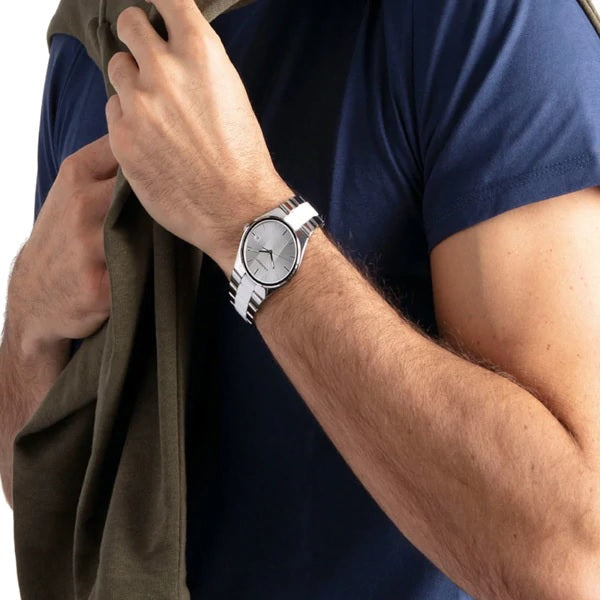 Orologio Calvin Klein K9E211K6 Classico Pelle Verde Scuro