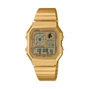 Orologio Casio A130WEG-9AEF Digitale Retrò Oro Quadrato