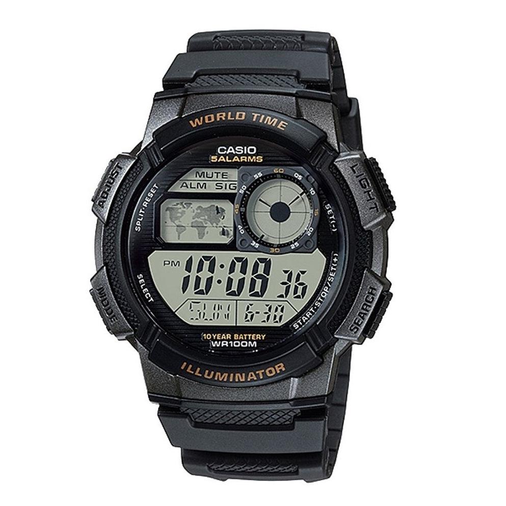 Orologio Casio AE-1000W-1AVDF Digitale World Time Resina