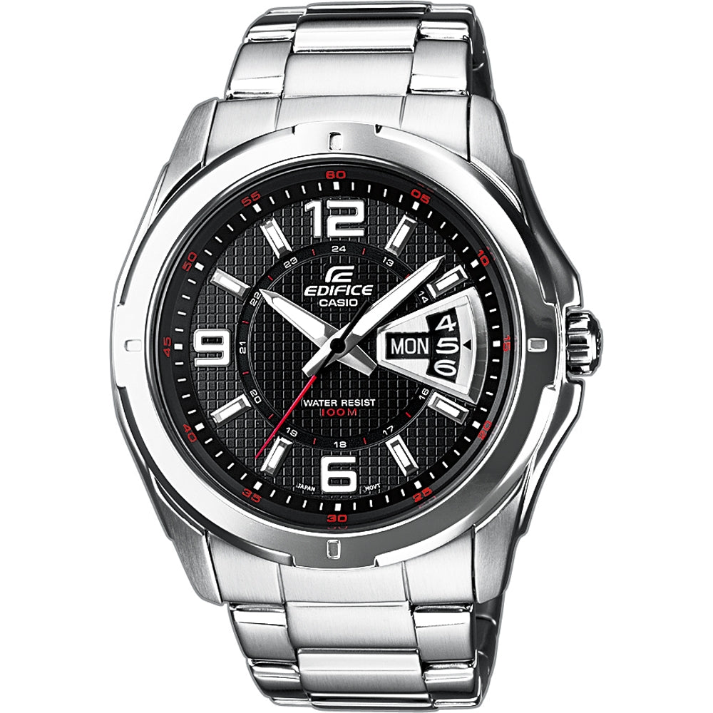 Orologio Casio EF-129D-1AVEF Classico Acciaio Nero Datario