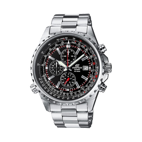 Orologio Casio EF-527D-1AVEF Cronografo Acciaio Nero