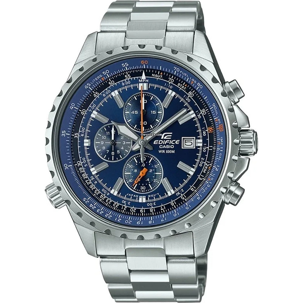 Orologio Casio EF-527D-2AVUEF Cronografo Acciaio Blu Regolo