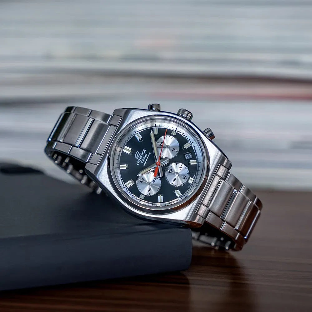 Orologio Casio EFB-730D-1AVUEF Edifice Cronografo Acciaio Nero