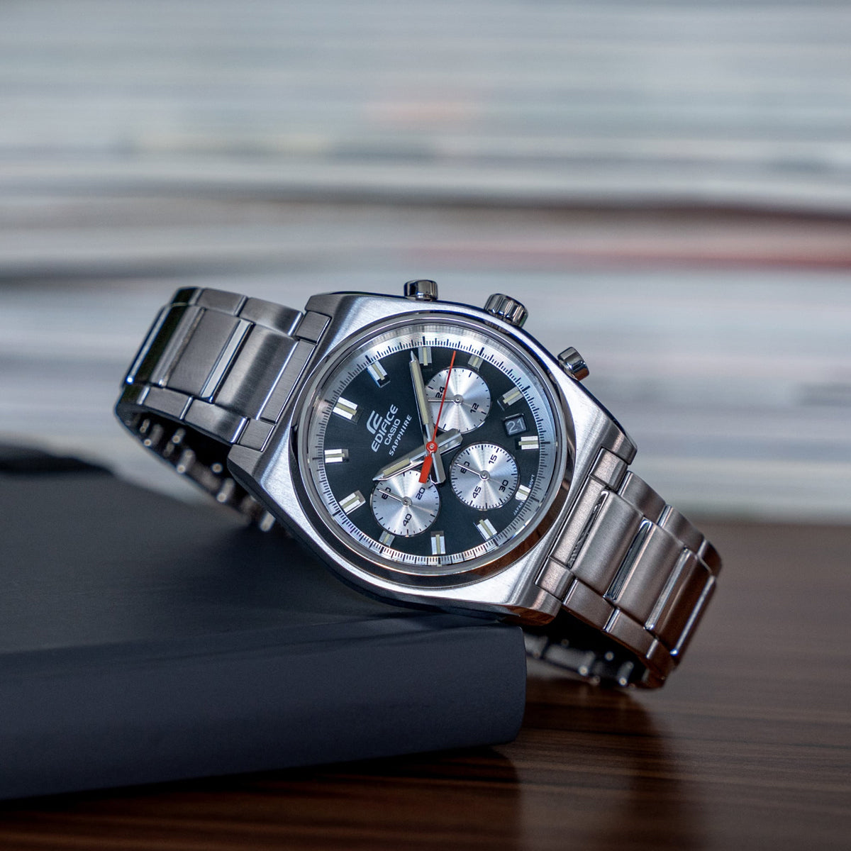 Orologio Casio EFB-730D-1AVUEF Edifice Cronografo Acciaio Nero