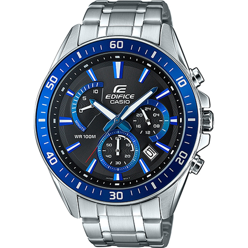 Orologio Casio EFR-552D-1A2VUEF Cronografo Acciaio Nero Blu