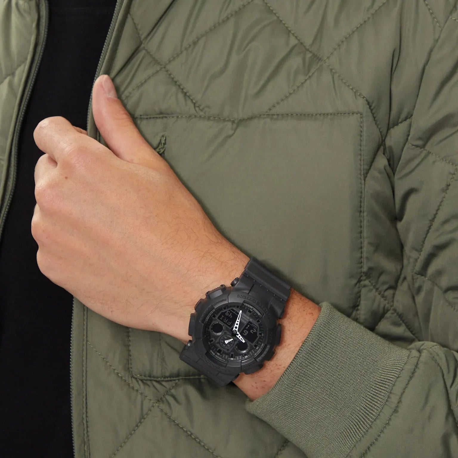 Orologio Casio G-SHOCK GA-100-1A1ER Total Black Nero Opaco