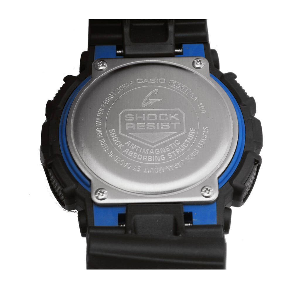 Orologio Casio G-SHOCK GA-100-1A2ER Serie X-Large Nero/Blu