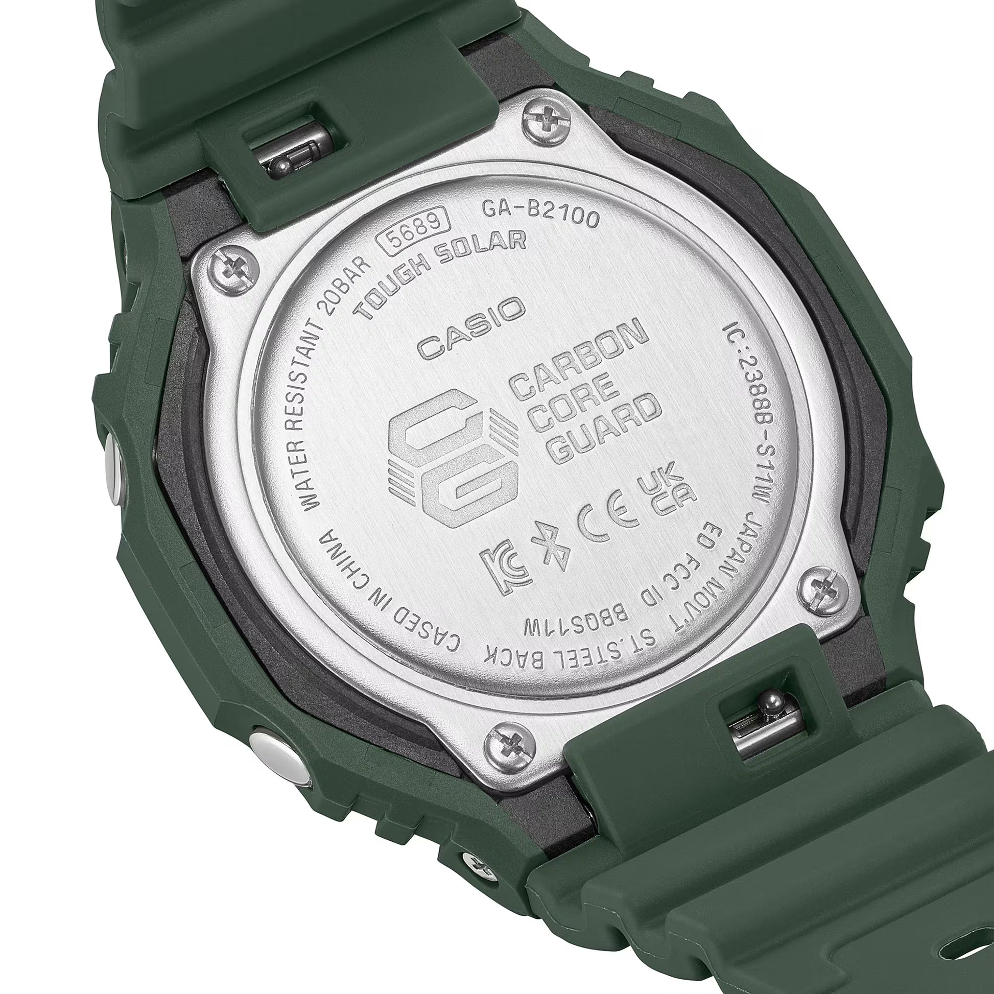 Orologio Casio G-SHOCK GA-B2100-3AER Bluetooth Tough Solar Verde