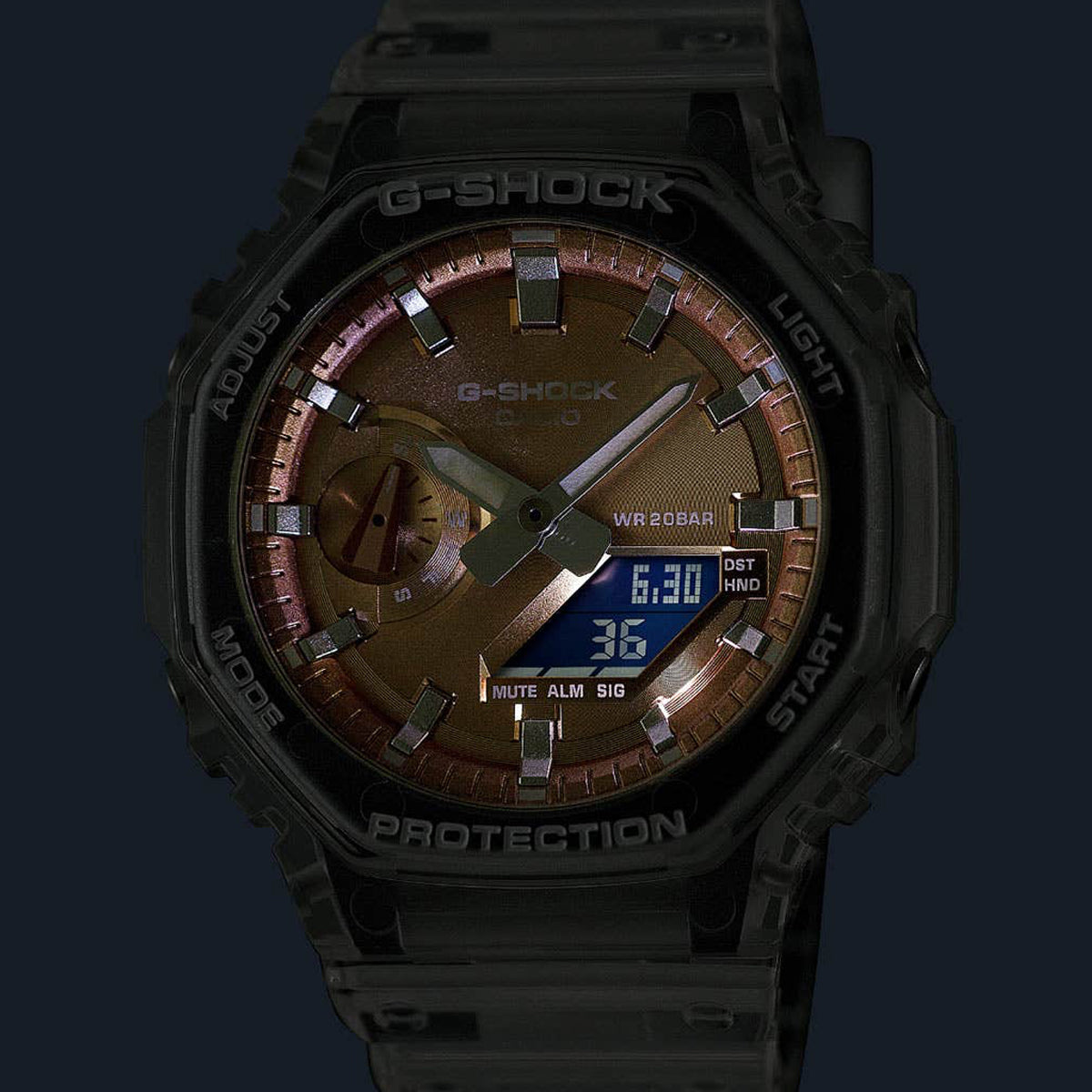 Orologio Casio G-Shock GA-2100BM-7A2ER CasiOak Bianco
