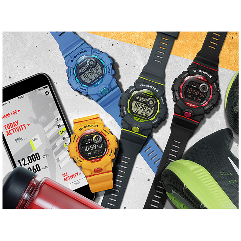 Orologio Casio G-Shock GBD-800-8ER G-Squad Bluetooth Grigio