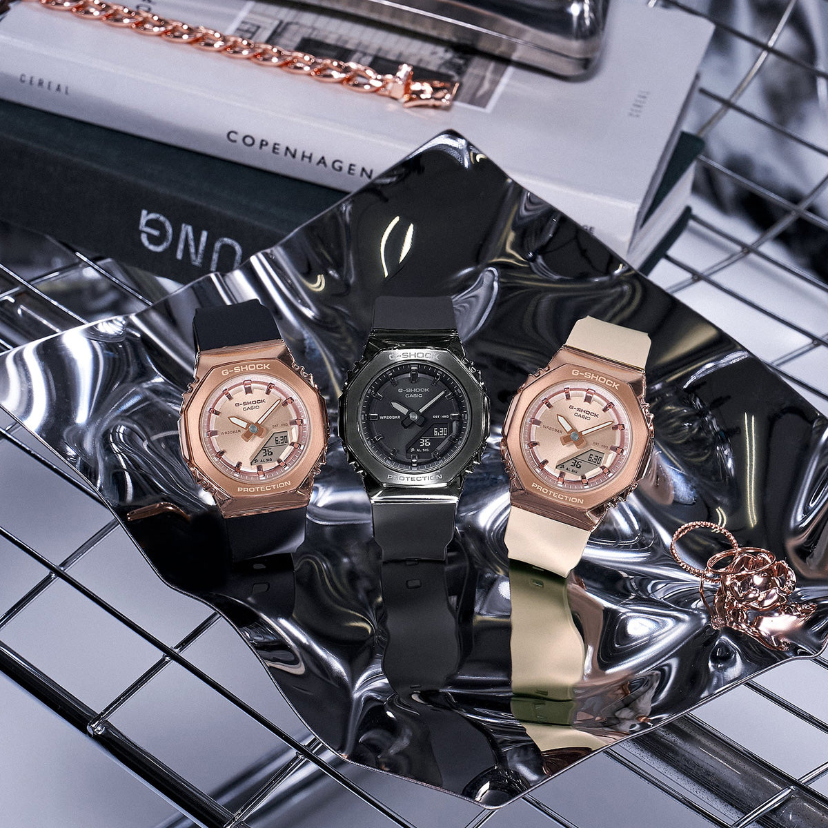 Orologio Casio G-Shock GM-S2110PG-4AER CasiOak Metallo Rosa