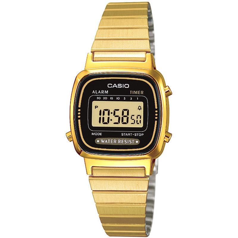 Orologio Casio LA670WEGA-1EF Donna Digitale Oro Retrò