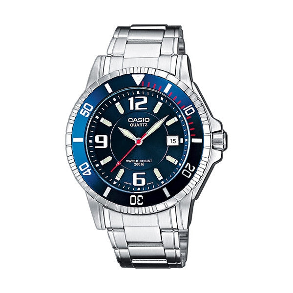 Orologio Casio MTD-1053D-2AVES Diver Look Acciaio Blu