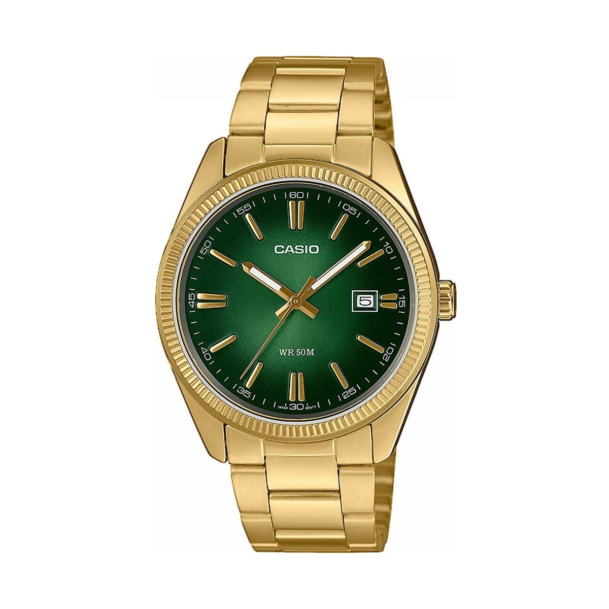 Orologio Casio MTP-1302PGC-3AVEF Classico Oro Quadrante Verde