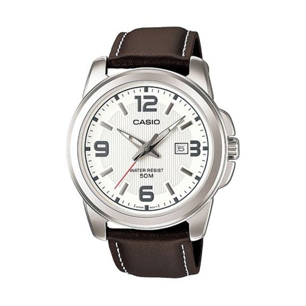 Orologio Casio MTP-1314PL-7AVEF Classico Pelle Bianco