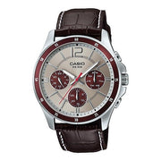 Orologio Casio MTP-1374L-7A1VDF Multifunzione Pelle Bianco